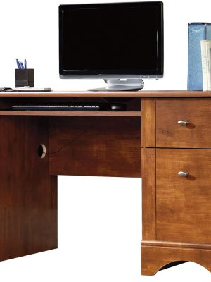 Select Engineered Wood Computer Desk in Brushed Maple